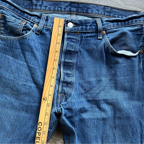 Levi's Men's 501 Original Shrink to Fit Regular Fit Straight Leg Jeans sz 38x34 - Picture 9 of 10